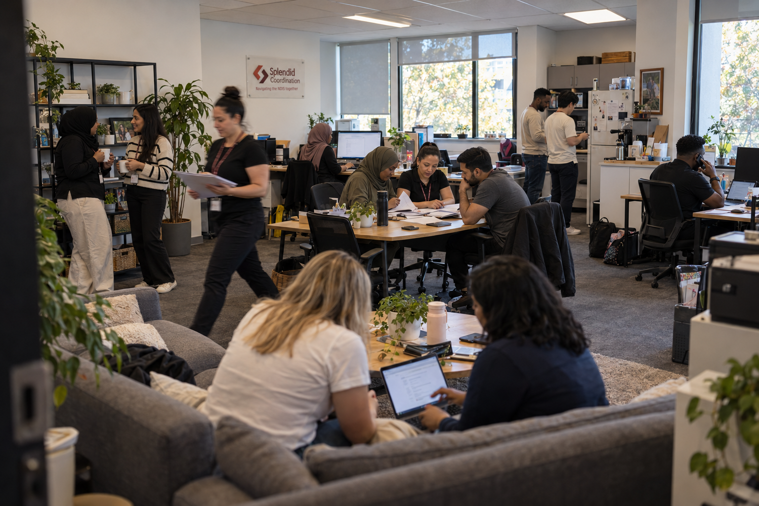 The Splendid Coordination team at work in the Melbourne office